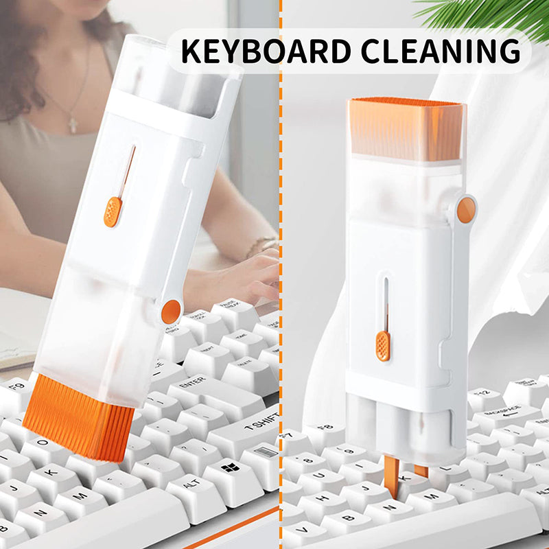 8 in 1 Keyboard Cleaning Brush Kit Phone Stand Earphone Cleaning Pen